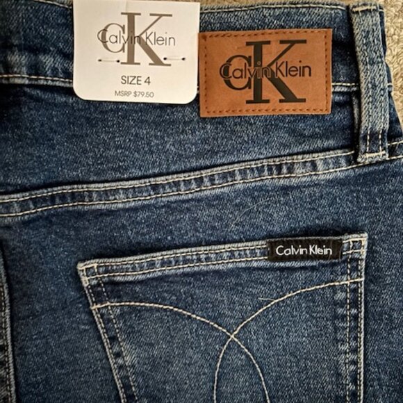 Calvin Klein Vintage Straight High Rise Jeans - Picture 4 of 7